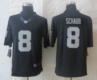 2014 New Nike Oakland Raiders 8 Schaub Black Limited Jerseys