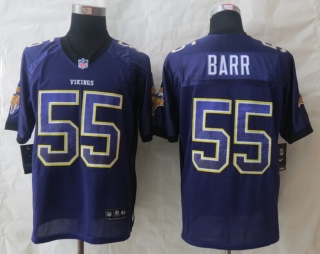 New Nike Minnesota Vikings 55 Barr Drift Fashion Purple Elite Jerseys