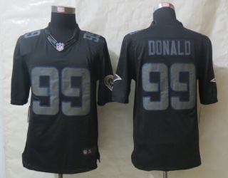 New Nike St.Louis Rams 99 Donald Impact Limited Black Jerseys