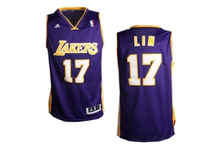 NBA Jerseys Laker 17# LIN purple