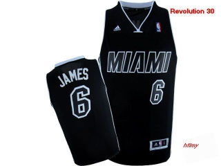 NBA Jerseys Heat 6# James black-03