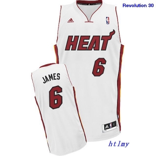 NBA Jerseys Heat 6# James white