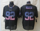 2014 New Nike Baltimore Ravens 92 Ngata USA Flag Fashion Black Elite Jerseys