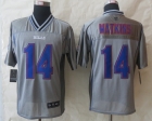 2014 New Nike Buffalo Bills 14 Watkins Grey Vapor Elite Jerseys
