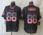 2014 New Nike Denver Broncos 88 Thomas USA Flag Fashion Black Elite Jerseys