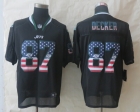 2014 New Nike New York Jets 87 Decker USA Flag Fashion Black Elite Jerseys