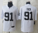 2014 New Nike Oakland Raiders 91 Tuck White Limited Jerseys
