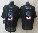 2014 New Nike Philadelphia Eagles 9 Foles USA Flag Fashion Black Elite Jerseys