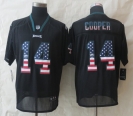 2014 New Nike Philadelphia Eagles 14 Cooper USA Flag Fashion Black Elite Jerseys