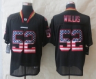 2014 New Nike San Francisco 49ers 52 Willis USA Flag Fashion Black Elite Jerseys