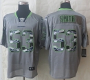 2014 New Nike Seattle Seahawks 53 Smith Lights Out Grey Stitched Elite Jerseys