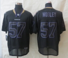New Nike Baltimore Ravens 57 Mosley Lights Out Black Elite Jersey