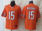 New Nike Chicago Bears 15 Marshall Orange Limited Jerseys