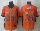 NEW Nike Denver Broncos 94 Ware Drift Fashion Orange Elite Jerseys