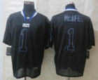 New Nike Indianapolis Colts 1 McAfee Lights Out Black Elite Jerseys