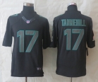 New Nike Miami Dolphins 17 Tannehill Impact Limited Black Jerseys