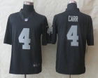 New Nike Oakland Raiders 4 Carr Black Limited Jerseys