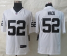 New Nike Oakland Raiders 52 Mack White Limited Jerseys