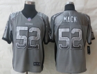New Nike Okaland Raiders 52 Mack Drift Fashion Grey Elite Jerseys