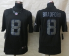 New Nike St.Louis Rams 8 Bradford Impact Limited Black Jerseys