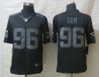 New Nike St.Louis Rams 96 Sam Impact Limited Black Jerseys