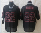 New Nike Tampa Bay Buccaneers 22 Martin Lights Out Black Elite Jerseys
