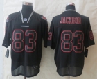 New Nike Tampa Bay Buccaneers 83 Jackson Lights Out Black Elite Jerseys