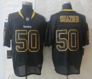 New Pittsburgh Steelers 50 Shazier Lights Out Black Elite Jerseys