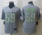 Nike Carolina Panthers 59 Kuechly Pro Bowl Grey Elite Jerseys