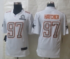 Nike Dallas Cowboys 97 Hatcher Pro Bowl White Elite Jerseys