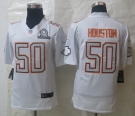 Nike Kansas City Chiefs 50 Houston Pro Bowl White Elite Jerseys