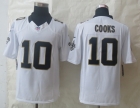 Nike New Orleans Saints 10 Cooks White Limited Jerseys