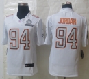 Nike New Orleans Saints 94 Jordan Pro Bowl White Elite Jerseys