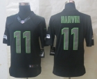 Nike Seattle Seahawks 11 Harvin Impact Limited Black Jerseys