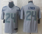 Nike Seattle Seahawks 24 Lynch Grey Limited Jerseys