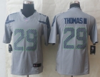 Nike Seattle Seahawks 29 Thomas III Grey Limited Jerseys