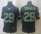 Nike Seattle Seahawks 29 Thomas III Impact Limited Black Jerseys