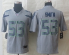 Nike Seattle Seahawks 53 Smith Grey Limited Jerseys