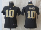 Women Nike New Orleans Saints 10 Cooks Black Limited Jerseys