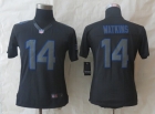 Women New Nike Buffalo Bills 14 Watkins Impact Limited Black Jerseys