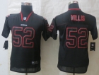Youth Nike San Francisco 49ers 52 Willis Lights Out Black Elite Jerseys