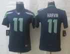 Youth Nike Seattle Seahawks 11 Harvin Blue Limited Jerseys