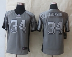 Youth 2014 New Nike Okaland Raiders 34 Jackson Drift Fashion Grey Elite Jerseys