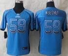 Youth 2014 New Nike Carolina Panthers 59 Kuechly Drift Fashion Blue Elite Jerseys