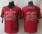 Youth 2014 New Nike Kansas City Chiefs 25 Charles Drift Fashion Red Elite Jerseys