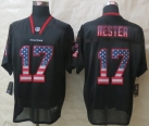 2014 New Nike Atlanta Falcons 17 Hester USA Flag Fashion Black Elite Jerseys