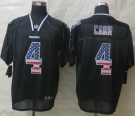 2014 New Nike Oakland Raiders 4 Carr USA Flag Fashion Black Elite Jerseys