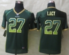 Youth 2014 New Nike Green Bay Packers 27 Lacy Drift Fashion Green Elite Jerseys