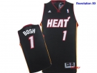 NBA Jerseys Heat 1# bosh black