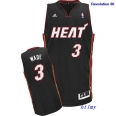 NBA Jerseys Heat 3# wade black